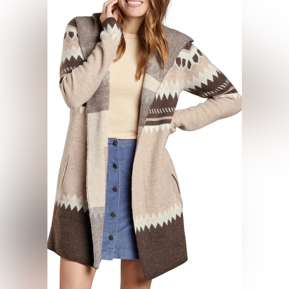 Toad & Co Merritt Merino Hoodie in Brown Sugar